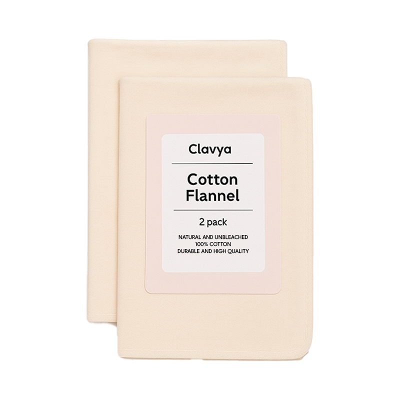 2 Pack Organic Cotton Flannel (Reusable)