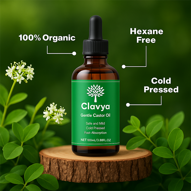 Clavya™ Wellness Pack (Wrap + Castor Oil)